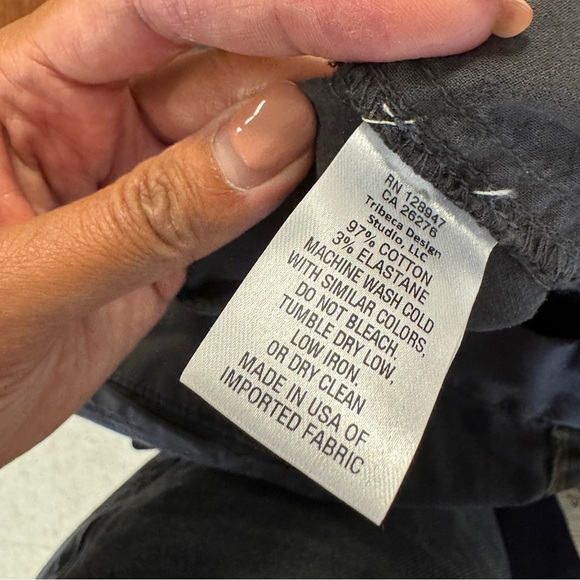 Nili Lotan Black Crop Pants Size 4 Women’s Cotton Blend Trousers Casual Chic - Picture 13 of 16